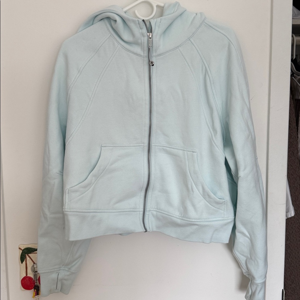 Light Blue Lulu Zip-Up Hoodie